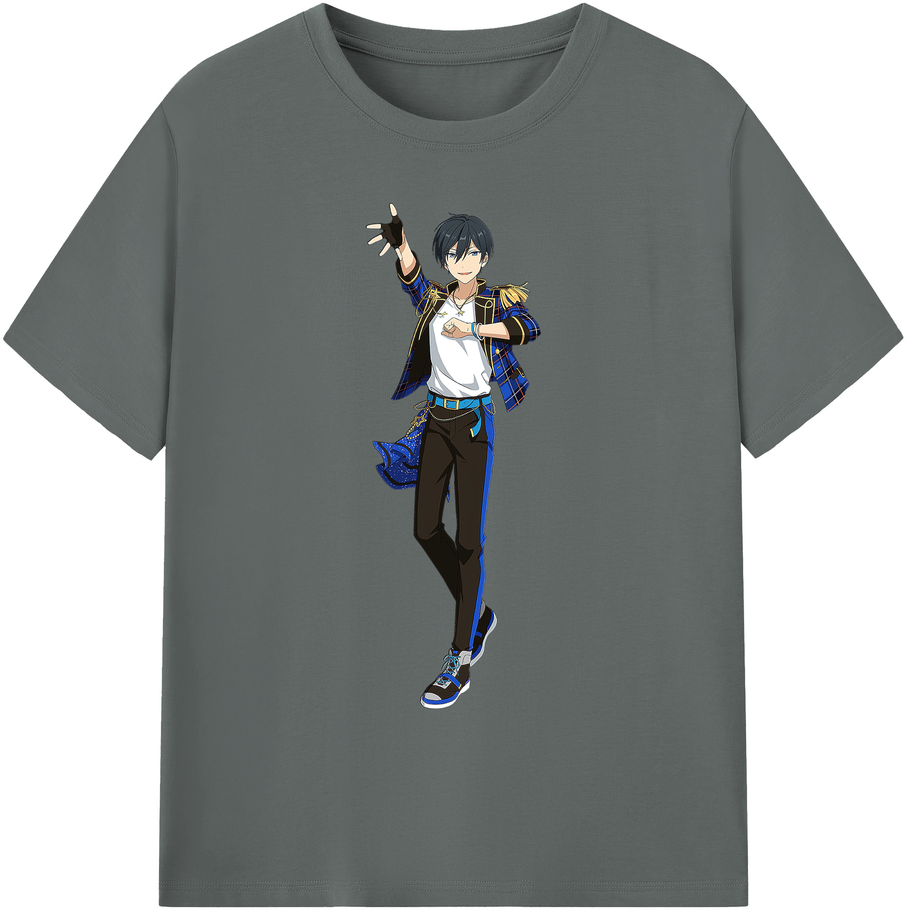 （画像用） あんさんぶるスターズ! Ensemble Stars 綿100％ メンズ半袖Tシャツ｜肌触りやわらか＆通気性